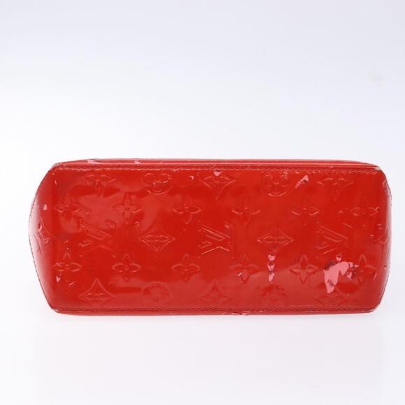 LOUIS VUITTON Monogram Vernis Reade PM Hand Bag Red Rouge M91088 - Picture 9 of 12